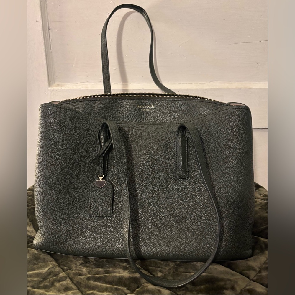 Kate Spade Dark Green Margaux Large Tote
